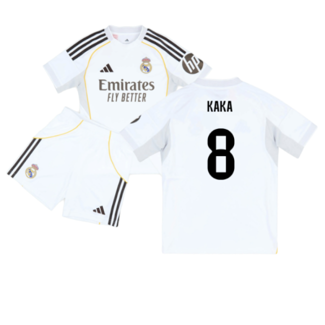 2025-2026 Real Madrid Home Youth Kit (Kaka 8)