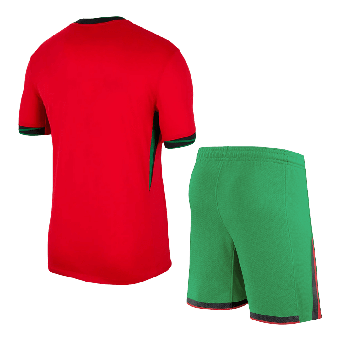[Super Quailty] Men's Portugal Home Jersey (Jersey+Shorts) Kit Euro 20