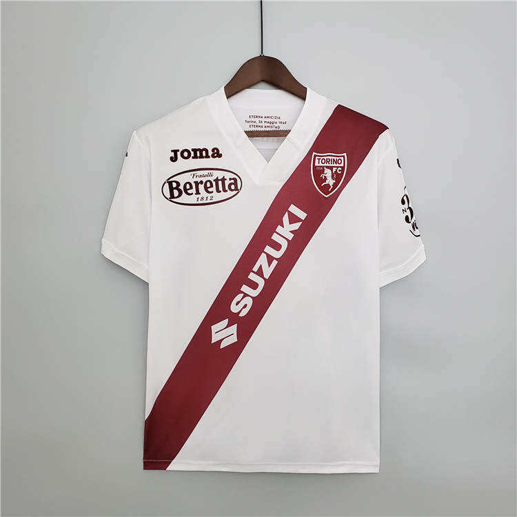 Torino 21-22 Away White Soccer Jersey Football Shirt - Official