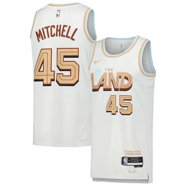 Donovan Mitchell CLE Swingman Jersey - superior team-jersey - White