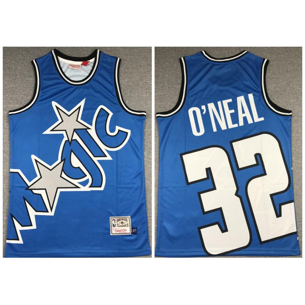 Performance Contemporary Men's ORL #32 Shaquille Blue Basketball Jersey