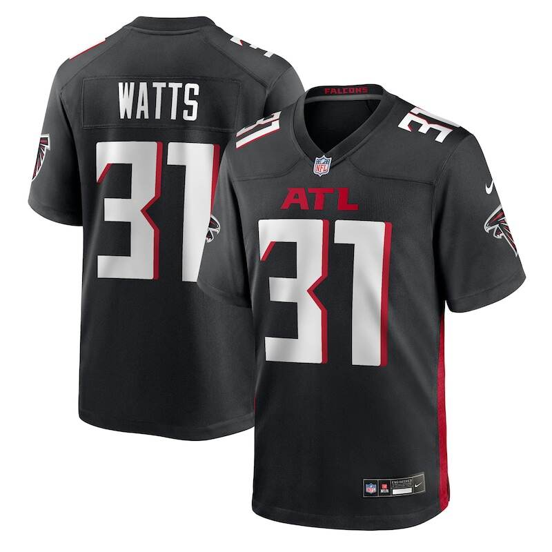 None Xavier Watts ATL Falcons Premium-Quality Authentic Jersey