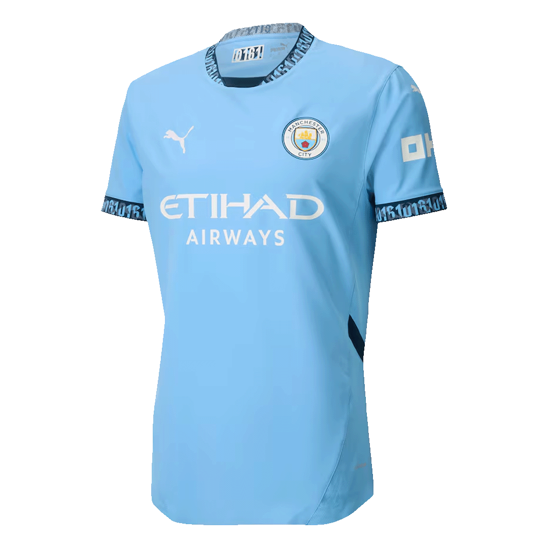 Manchester City Home Authentic Soccer Jersey