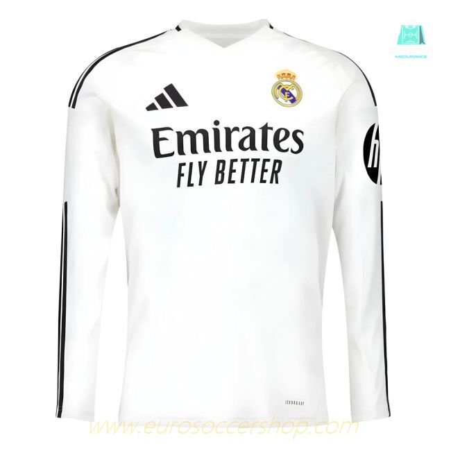 2024-2025 Real Madrid Long Sleeve Home Shirt (Ronaldo 7)