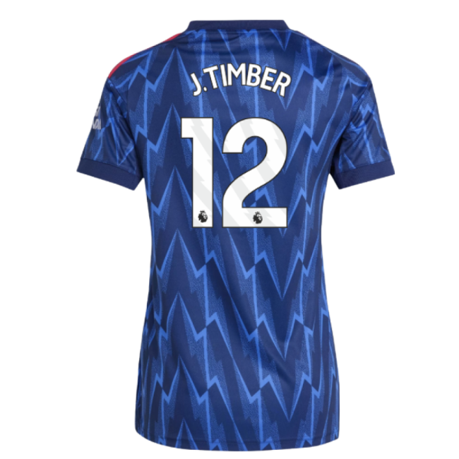 2025-2026 Arsenal Away Shirt (Womens) (J.Timber 12) - game day