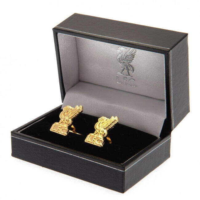 Liverpool FC Gold Plated Liverbird Cufflinks