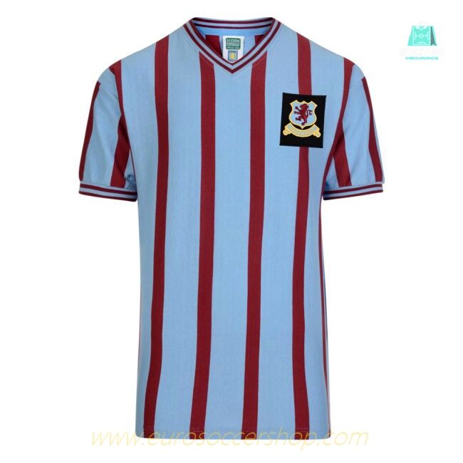 Score Draw Aston Villa 1957 FA Cup Final Retro Football Shirt