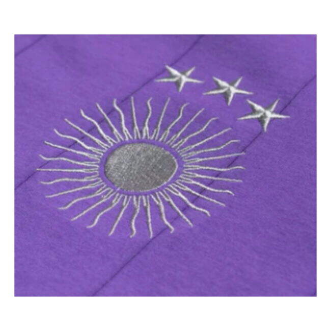 Argentina Messi El Sol GOAT Purple Retro Shirt