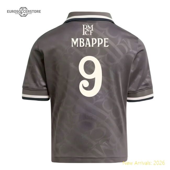 Premium Real Madrid Third Mbappe Jersey 2024-2025 Breathable