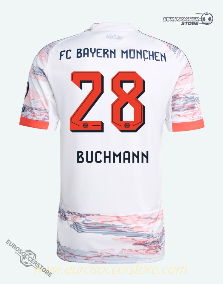 Bayern Munich 25-26 Season Away Buchmann Number 28 Football Jersey
