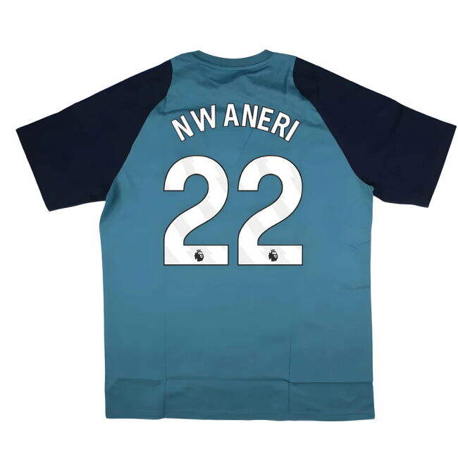 2025-2026 Arsenal Training Tee (Blanch Blue) (Nwaneri 22)