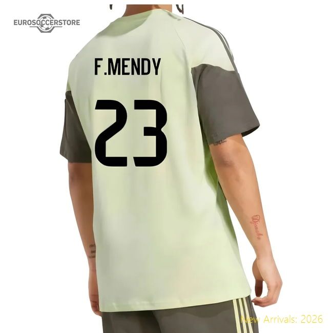 2025-2026 Real Madrid Training Tee (almost Lime) (fmendy 23)