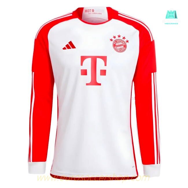 2023-2024 Bayern Munich Long Sleeve Home Shirt (Your Name)