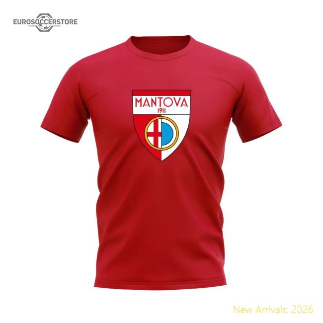 Premium Mantova Badge T-shirt (red) - Official Design - Premium Collection
