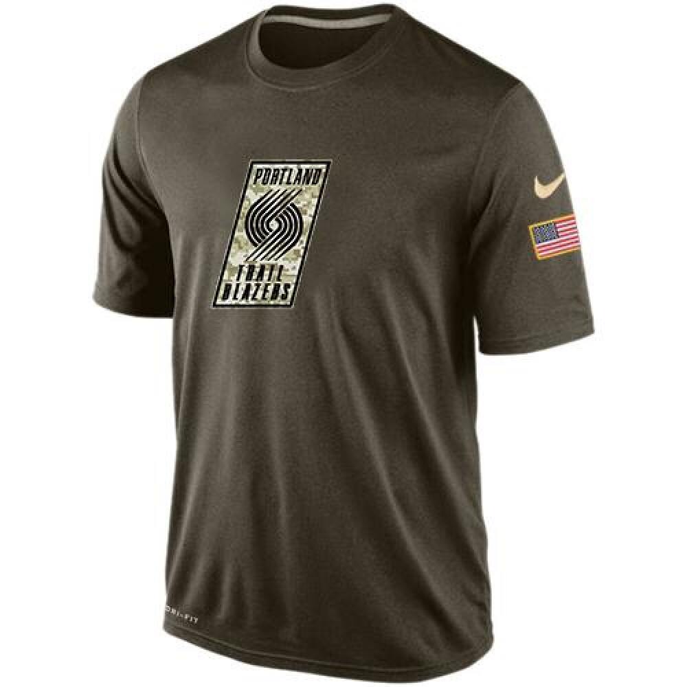 Men's Portland Trail Blazers Salute To Service Dri-FIT T-Shirt