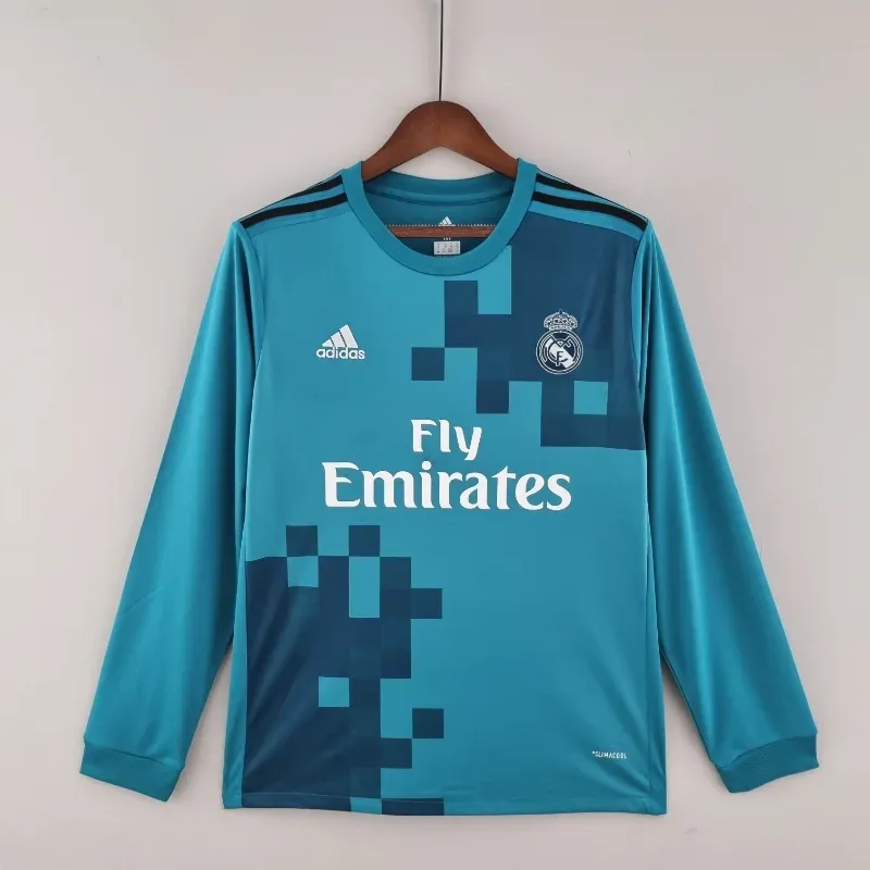 2017-2018 Real Madrid Long Sleeve Third retro kit