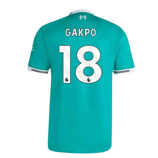 Gakpo 18 Official Licensed Liverpool Third Fan Shirt for Adults