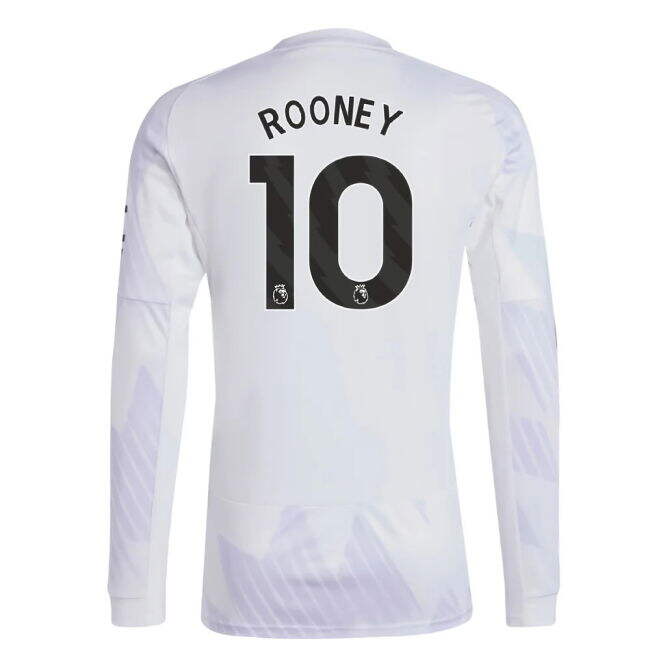 Supporter Football Man Utd Long Sleeve Away Shirt Rooney #10 Super...