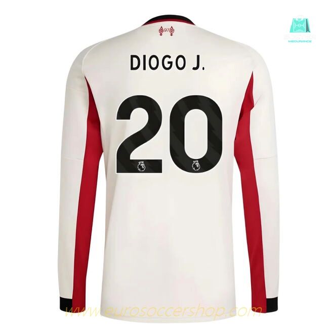 2025-2026 Liverpool Long Sleeve Away Shirt (Diogo J. 20)