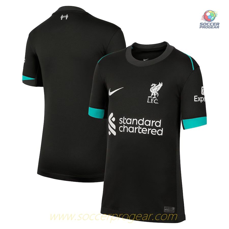 Liverpool Children Away Team Football Jersey 2024/25 Collection