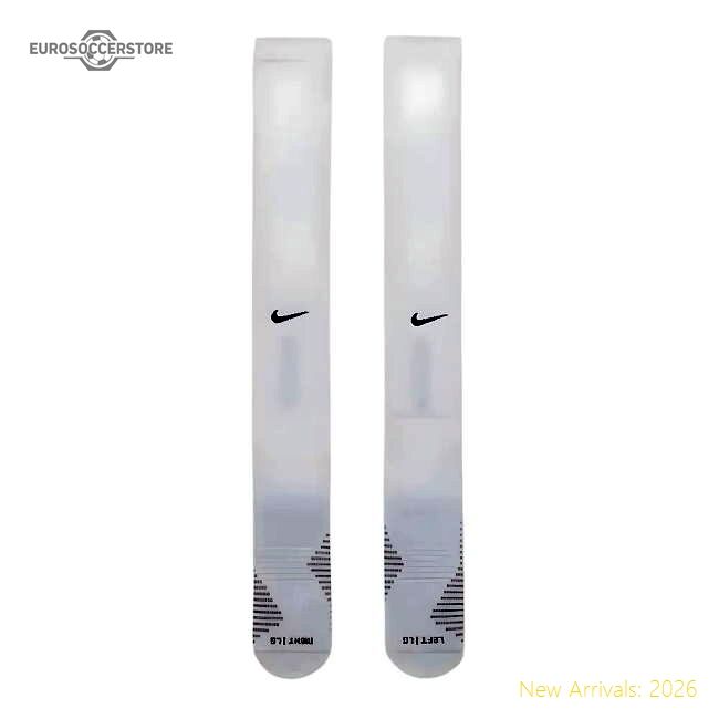 Official Professional-Grade 2023-2024 Psg Away Socks (White)