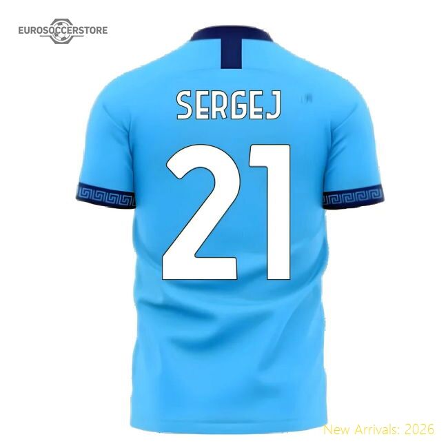 Official Home Lazio Sergej Jersey 2025-2026 Moisture-wicking