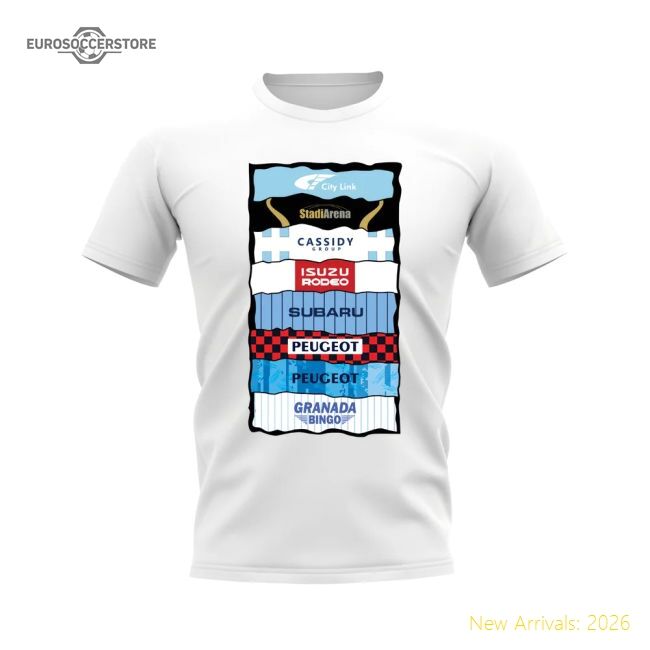 Coventry Shirt Sponsor History T-shirt (white) - Collectors Item