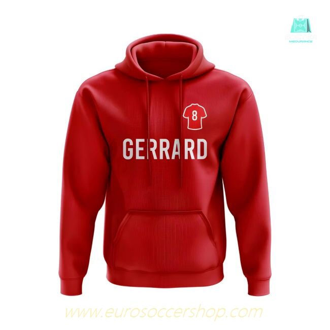Steven Gerrard Liverpool Number Hoody (Red)