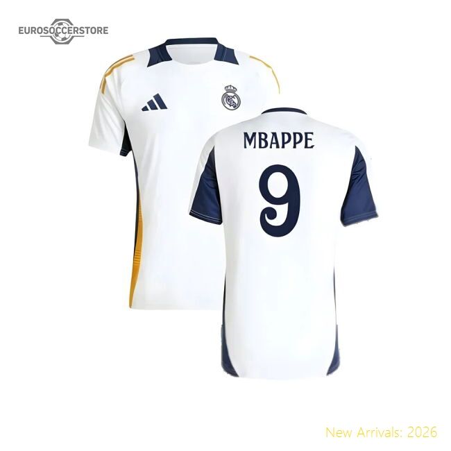 First-class 2024-2025 Real Madrid Training Tee (white) (mbappe 9)