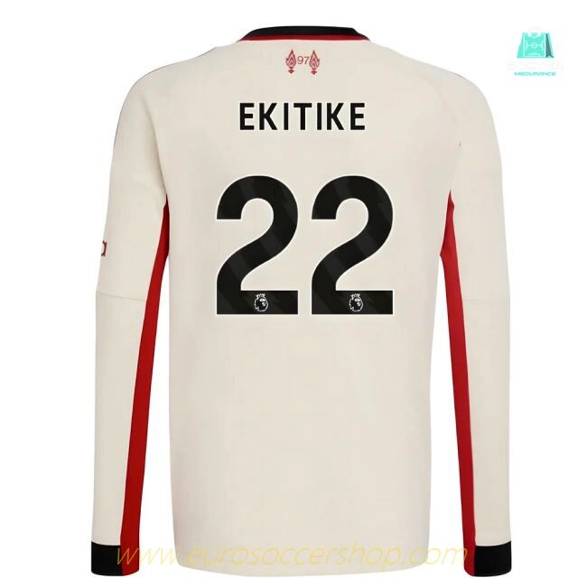2025-2026 Liverpool Away Long Sleeve Shirt (Kids) (Ekitike 22)