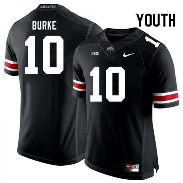 Youth(kids) Ohio State Buckeyes Denzel Burke #10 Buckeye Nation Jersey