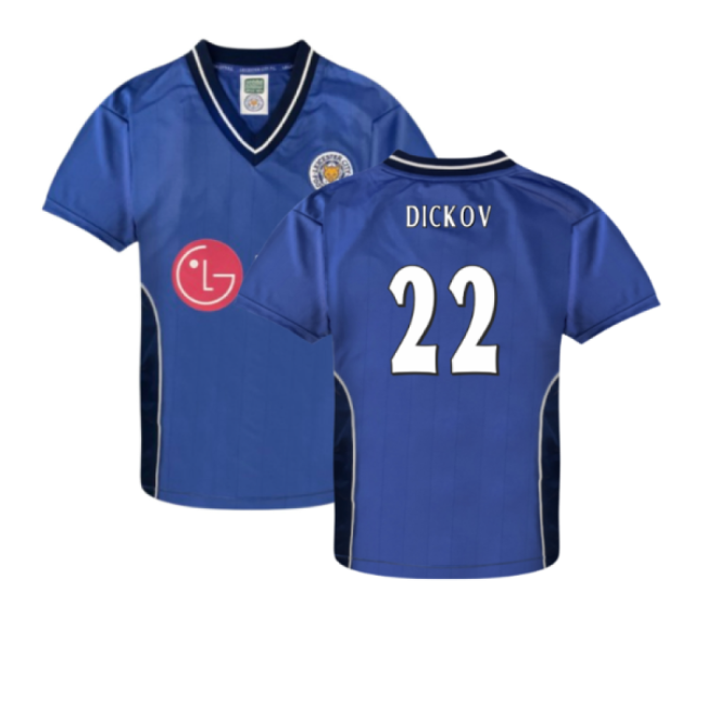 replica Leicester City 2002 Home Retro Shirt (Dickov 22)