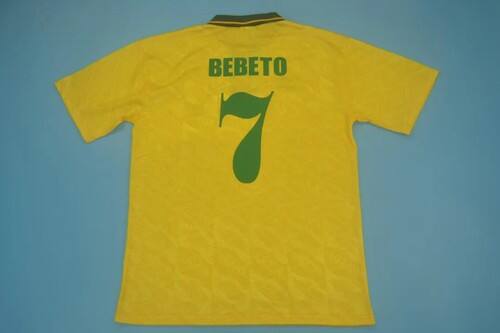Licensed Canarinho Brazil #1991 Match Quality Euro Championship Hom...