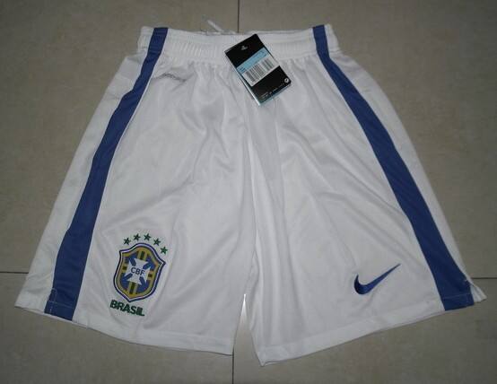 13-14 Brazil Away Blue Jersey KitShirtShort - Official Replica 918