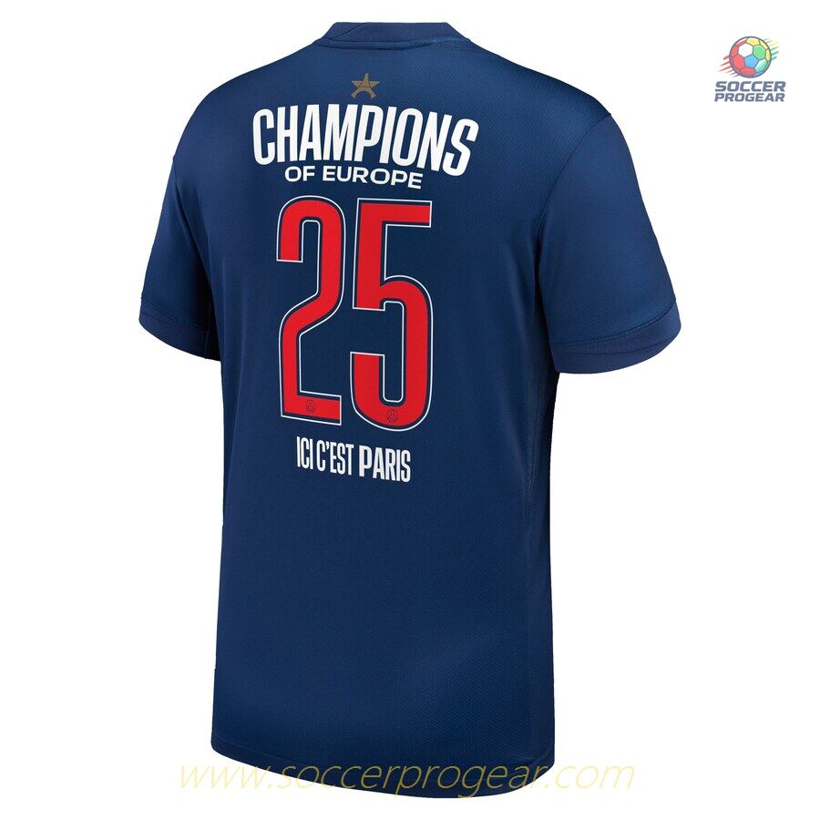 PSG 2025 European Champions 1 Star Kids Edition Team Jersey