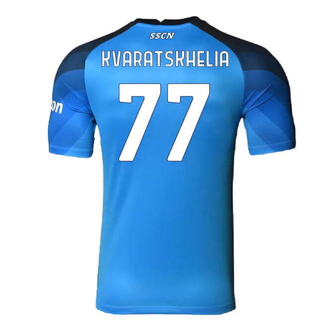 Napoli 2022-23 Player Issue Home Shirt (3XL) (Kvaratskhelia 77) (Excellent)