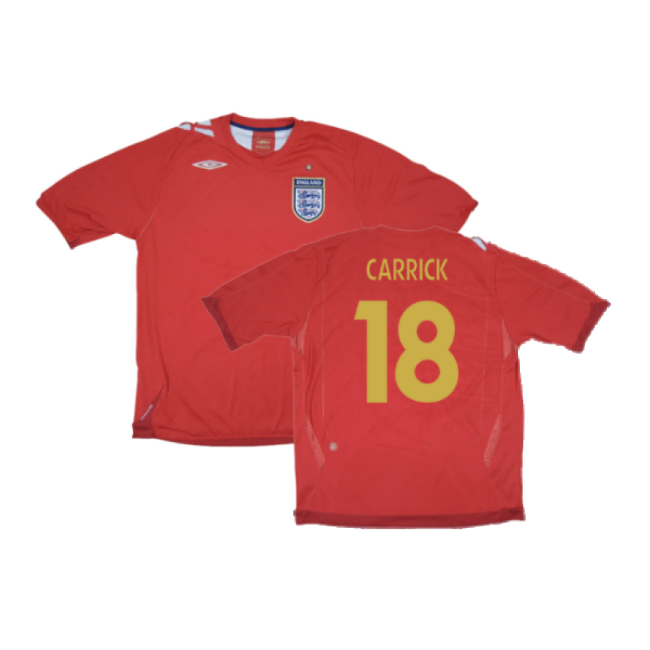 England 2006-08 Away Shirt (M) (Very Good) (CARRICK 18)