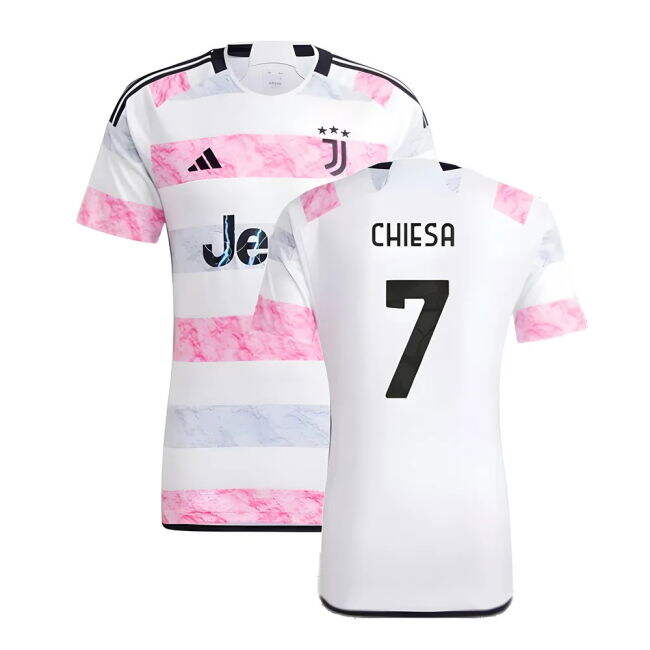 2023-2024 Juventus Away Economic Shirt (CHIESA 7) Moisture Wicking