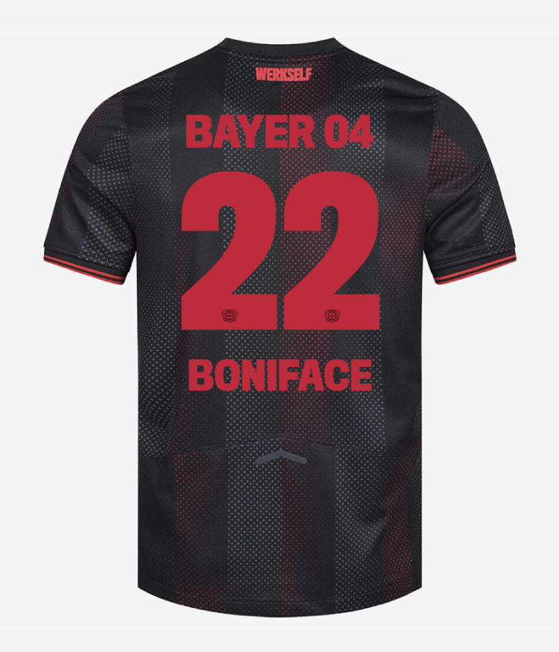 Bayer 04 Leverkusen Home BONIFACE 22 Football Jersey 25-26 Season