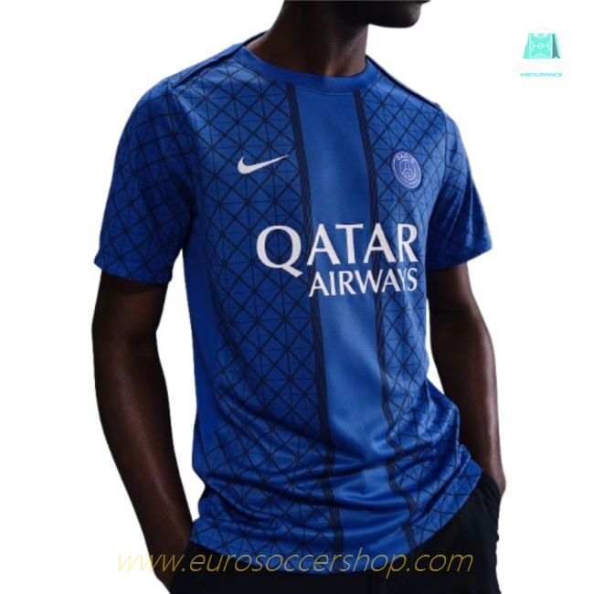 2025-2026 PSG Academy Pro Home Pre Match Shirt (Royal) (Ibrahimovic 10)