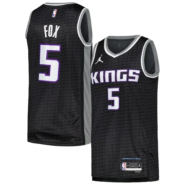 De'Aaron Fox SAC Swingman Jersey - genuine stylish - Black sports