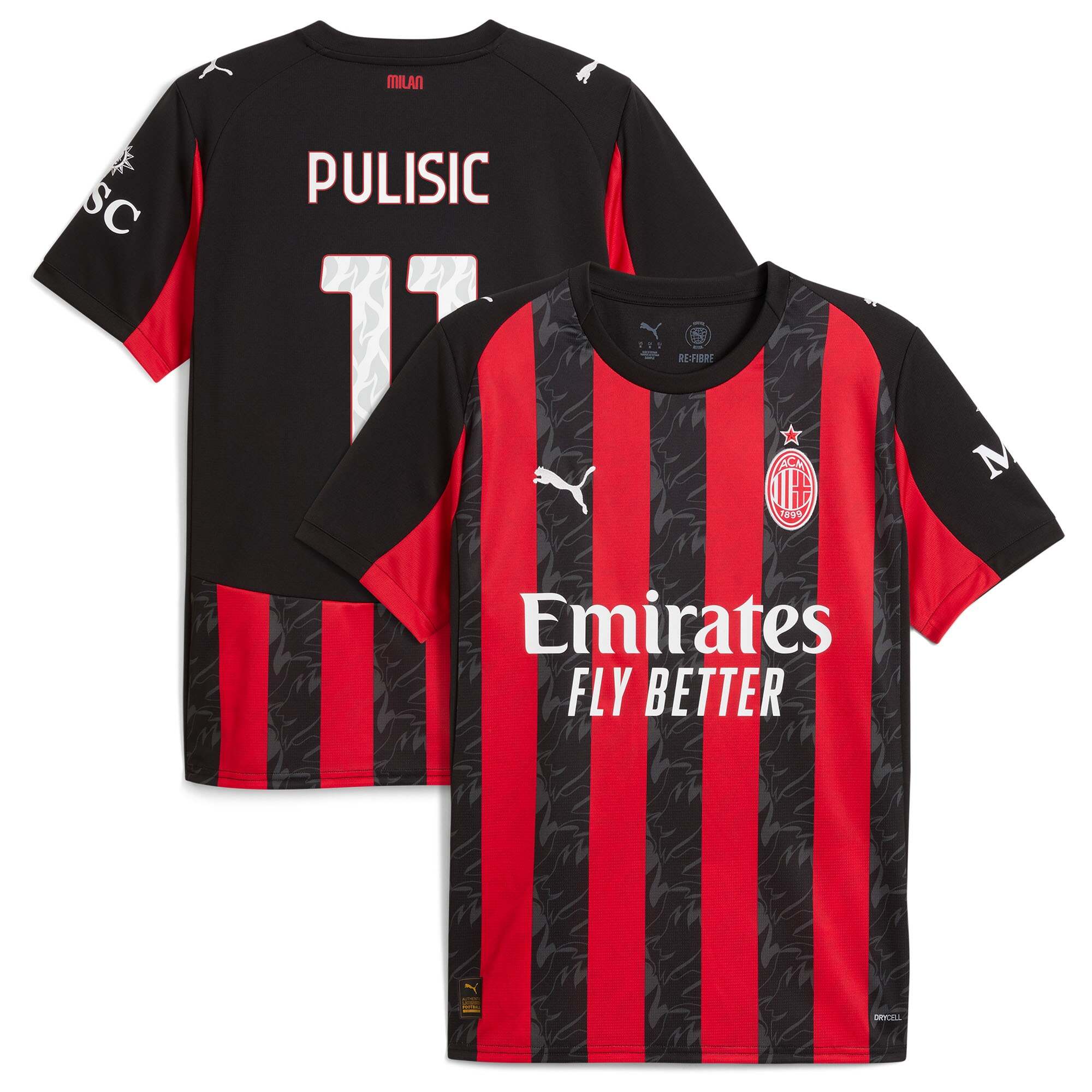 AC Milan Men's 2025 Superior Replica - Authentic - Free Shipping