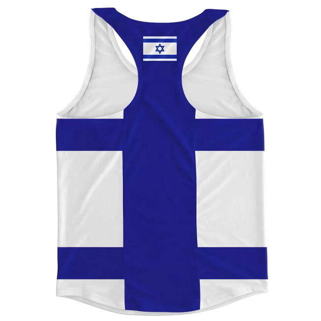 Israel Flag Running Vest Worldcup Performance Euro Euro