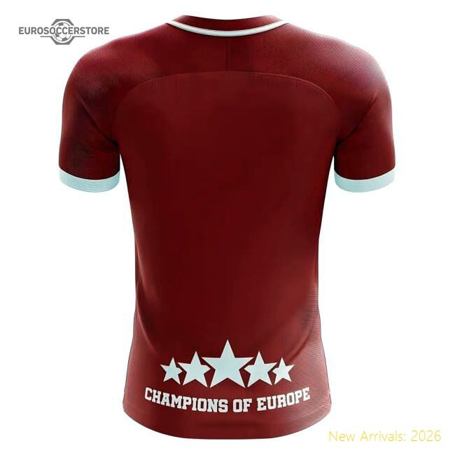 Premium 2025-2026 Liverpool 6 Time Champions Concept Football Shirt