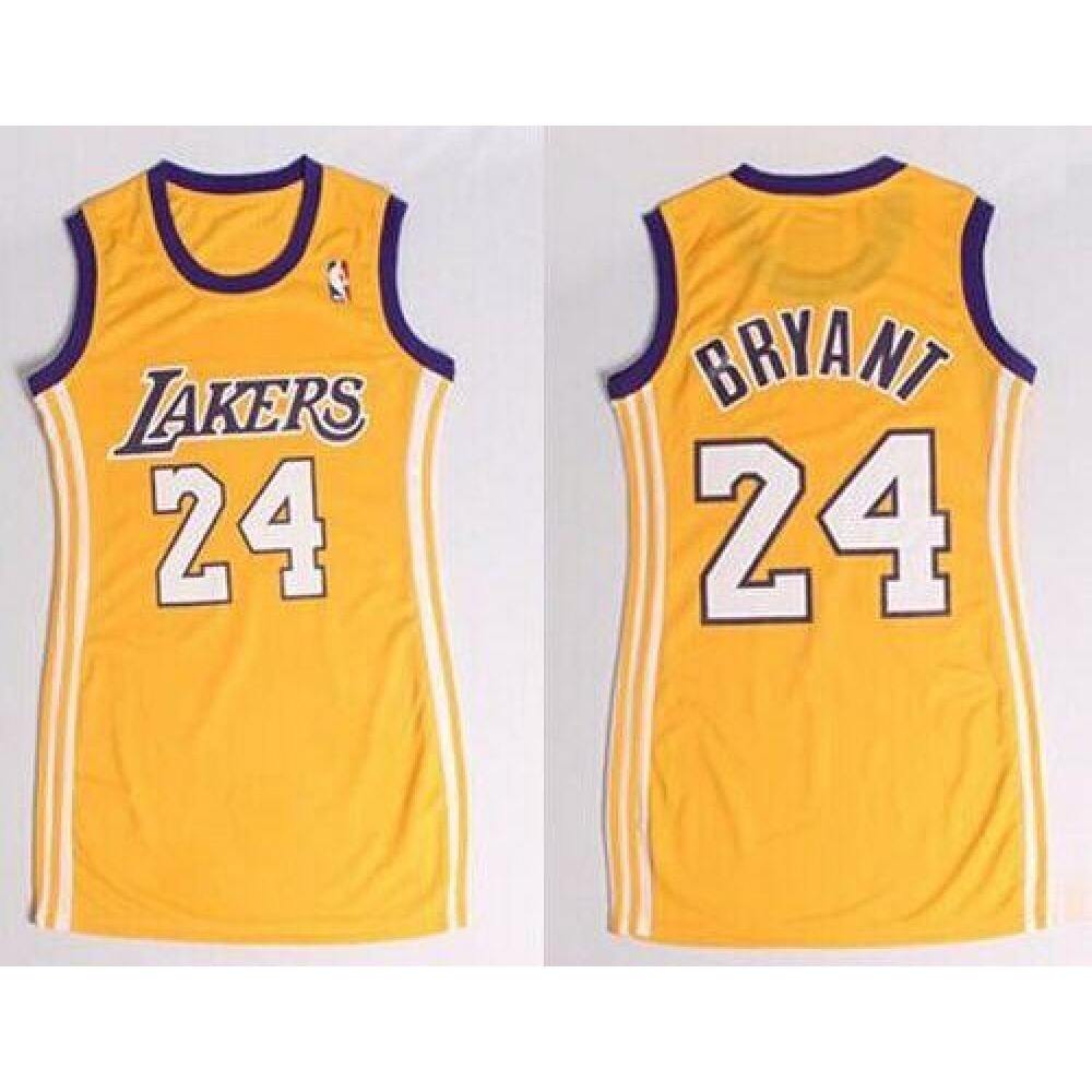 Collector's Item Genuine Men's Lakers #24 Kobe Gold Basketball Jersey