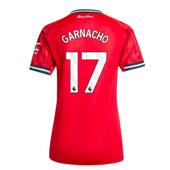soccer jersey 2025-2026 Man Utd Home Shirt (Womens) (Garnacho 17)