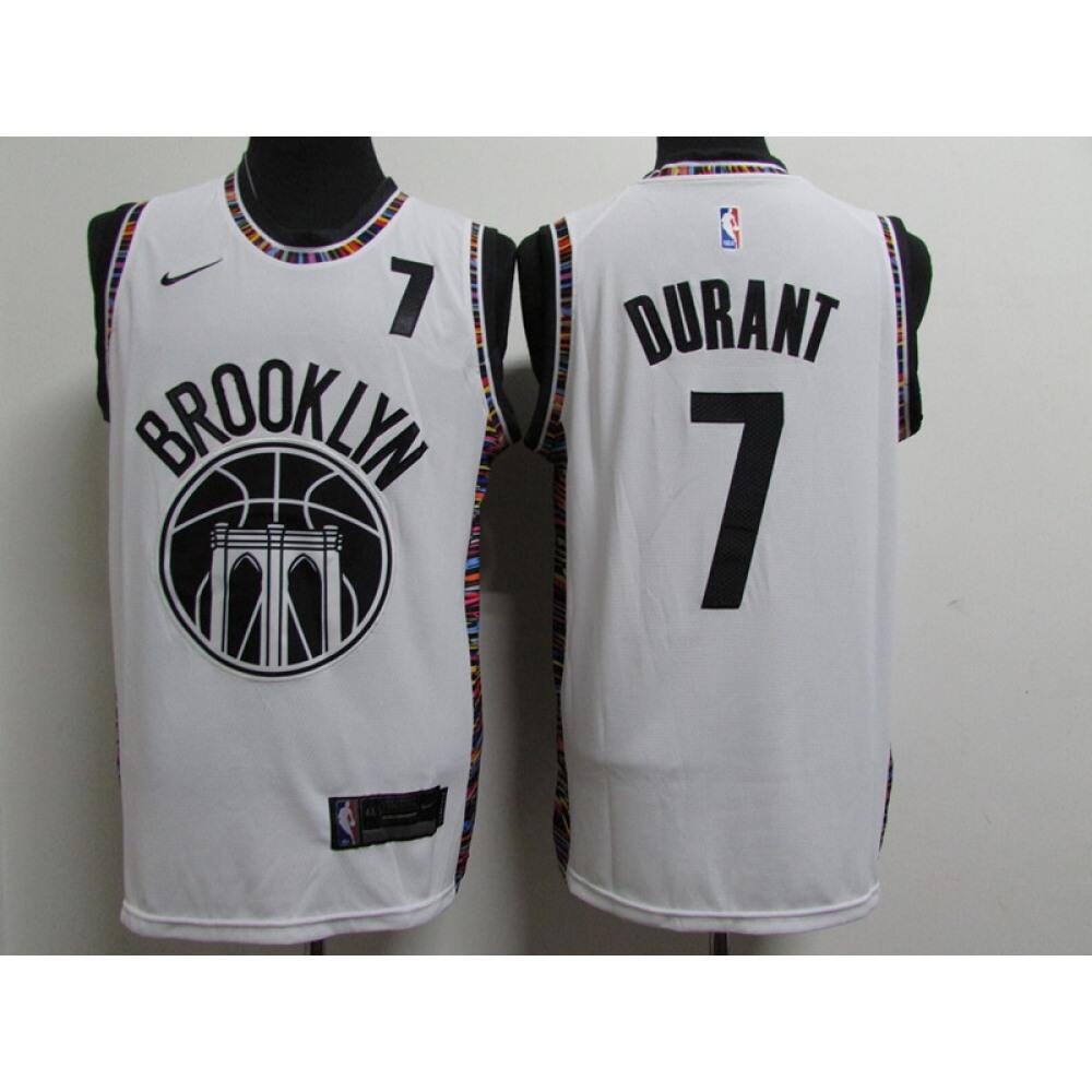 Jersey Brooklyn Nets Kevin Durant7 - White City Edition - Fan Favorite