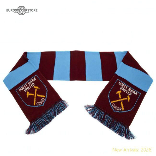 High-quality West Ham United Fc Narrow Bar Scarf - Economical