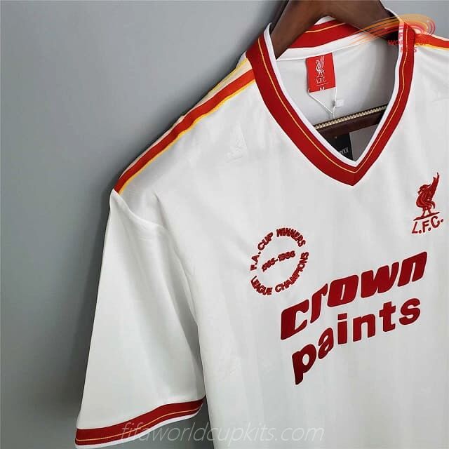 Liverpool 85-86 Away White Football Kit