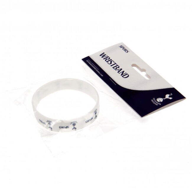 Tottenham Hotspur FC White Silicone Wristband - official style